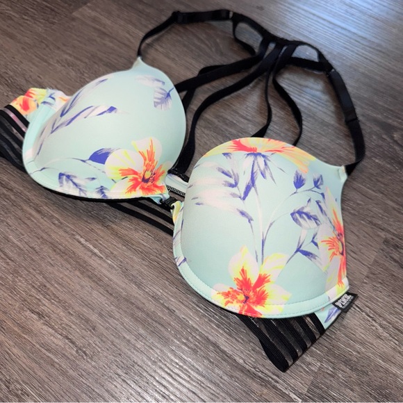 Victoria’s Secret PINK Strappy Push up Bra 34C - Picture 2 of 6